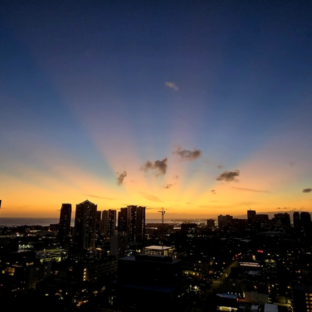 sunset at the SkyBox